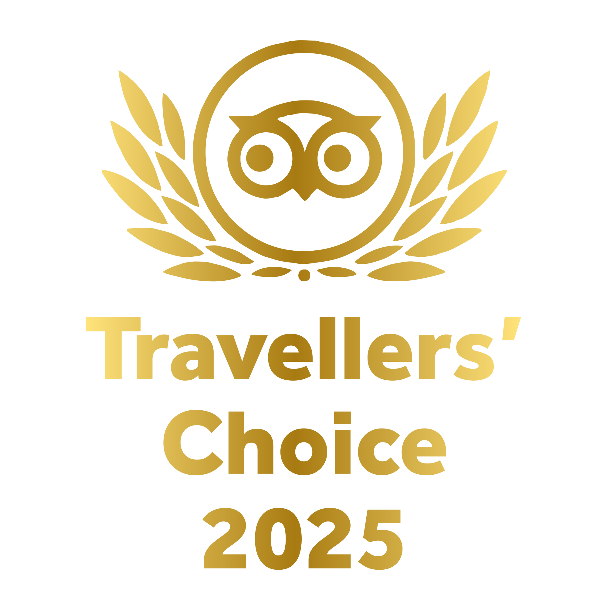 Tripadvisor Travellers' Choice Gold 2025